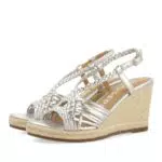GIOSEPPO Glide, Sandalo Espadrillas con Zeppa Donna