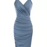 Grace Karin Vestito Elegante Donna Senza Maniche a Tubino Vita Alta Scollo a V