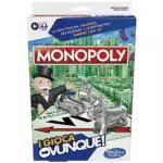 Hasbro Gaming Monopoly Portatile - Gioco da Tavolo per Famiglie e Bambini 8+
