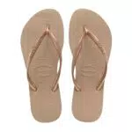 havaianas Slim, Infradito Donna, Rose Gold