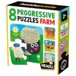 HEADU Puzzle Educativo The Farm per Bambini 2-4 anni, Made in Italy - MU55515