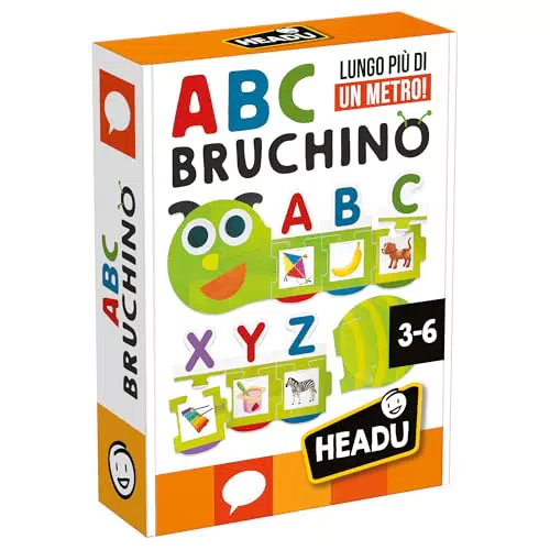 HEADU Bruchino ABC - Gioco Educativo Autocorrettivo per Bambini 3-6 Anni