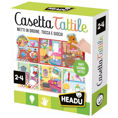 HEADU Casetta Tattile - Gioco Educativo per Bambini 2-4 Anni - IT61121