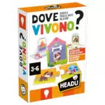 HEADU Dove Vivono - Gioco Educativo per Bambini 3-6 anni - IT61169