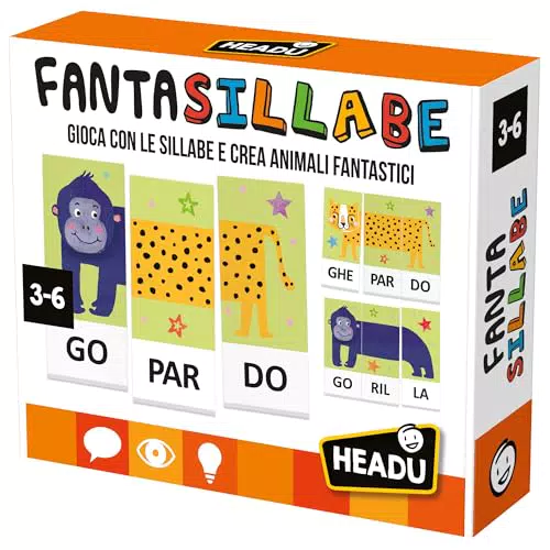 Headu Fantasillabe - Gioco Educativo creato in Italia per Bambini 3-6 Anni
