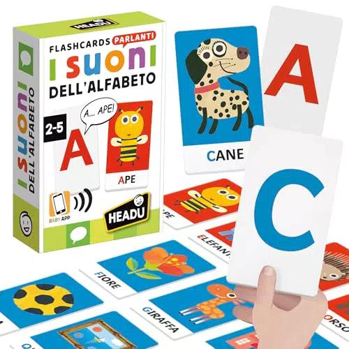 Headu Flashcards Parlanti: Gioco Educativo Fonetico per Bambini 2-4 Anni