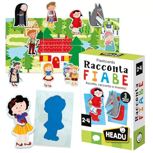 Headu Flashcards Raccontafiabe - Gioco Educativo per Bambini 2-4 Anni