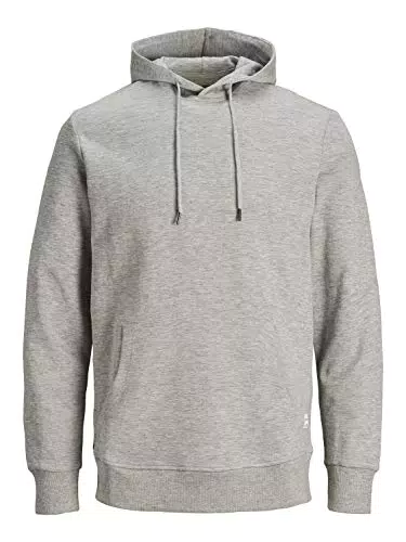 Jack And Jones Uomo Felpa Maglietta con Cappuccio Sportiva Blu Marino Blazer L