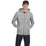 Jack & Jones Jjebasic Sweat Zip Hood Noos Felpa Sportiva con Cappuccio