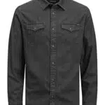 Jack & Jones Jjesheridan Camicia in jeans Slim Fit Uomo