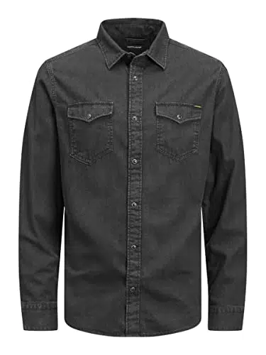 Jack & Jones Jjesheridan Camicia in jeans Slim Fit Uomo