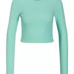 JJXX Jxfeline LS Rib Tee Noos Maglia Manica Lunga, Blu Aruba