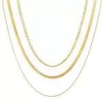 Joo&Rind Collana Donna Oro Regolabile in Strati Girocollo per Regalo Compleanno