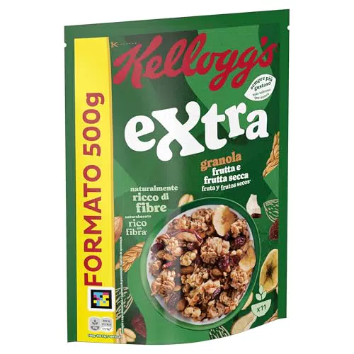 Kellogg's Granola Extra Gusto Frutta e Frutta Secca con Avena Croccante