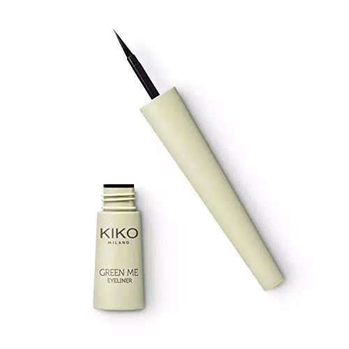 KIKO Milano Green Me Liquid Eyeliner, Eyeliner Liquido A Lunga Tenuta