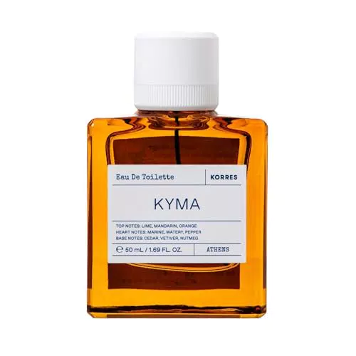 KORRES KYMA Eau de Toilette per uomo - Fragranza fresca e legnosa vegan