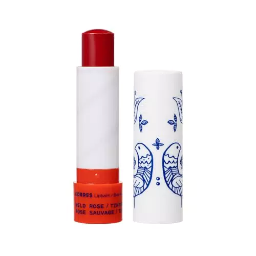 KORRES Balsamo Labbra Nutriente Wild Rose, vegano e dermatologicamente testato