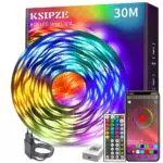 KSIPZE Striscia LED Bluetooth con Telecomando per Illuminazione Ambientale