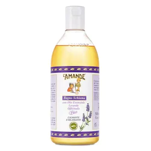 L'AMANDE Bagnoschiuma con Olio Essenziale di Lavanda Bio - Gel Idratante Calmante