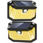 LANSOW 188 LED Luce Solare Esterno IP65 con Sensore di Movimento per Giardino