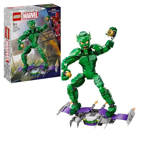 LEGO Marvel Goblin Personaggio Costruibile con Arti Snodabili e Aliante 76284