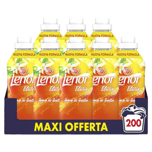 Lenor Elisir Ammorbidente Concentrato, 200 Lavaggi, Sogno Di Puglia