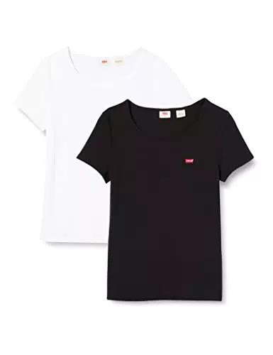 Levi's 2pack Crewneck Tee Ss 2 Pack Tee Starst, T-Shirt Donna
