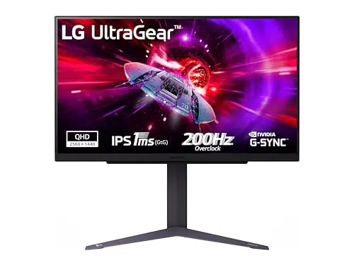 LG UltraGear 27GS75Q Monitor Gaming 27" QHD 200Hz 1ms G-Sync FreeSync HDR10