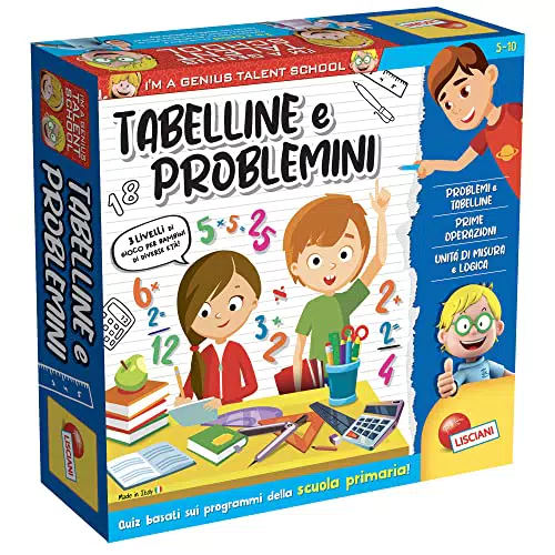 Lisciani Giochi I'm a Genius TS - Gioco Educativo Tabelline e Problemi