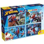 Lisciani Giochi Puzzle Maxi Floor Spiderman 4x48 - Gioco Educativo per Bambini