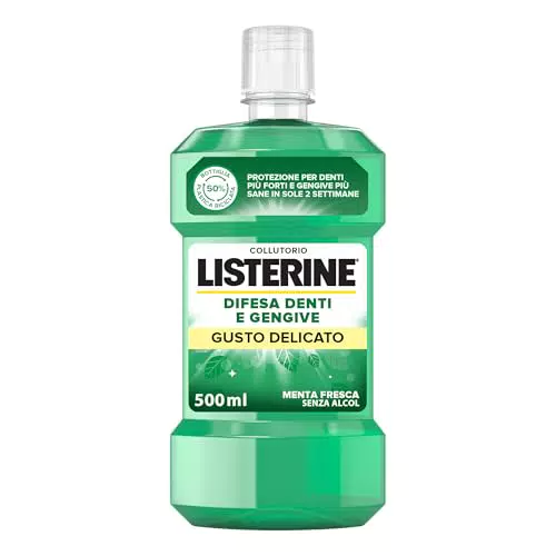 Listerine Collutorio, Difesa Denti e Gengive, Gusto Delicato