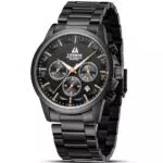 LN LENQIN Orologio Cronografo Uomo Al Quarzo Impermeabile in Acciaio Inossidabile