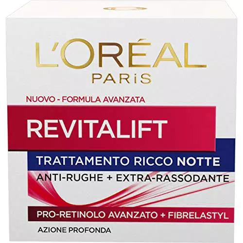 L'Oréal Paris Crema Viso Notte Revitalift Antirughe con Pro-Retinolo Avanzato