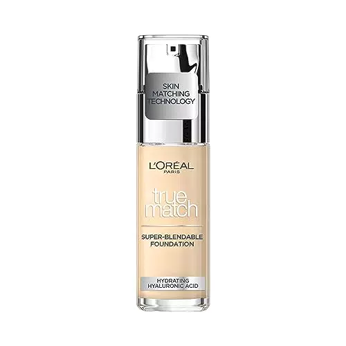 L'Oréal Paris Fondotinta Liquido Illuminante con Acido Ialuronico, Finish Naturale