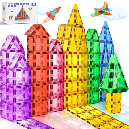Lovchil Giochi di Costruzioni Magnetiche Educativi per Bambini 3-8 Anni