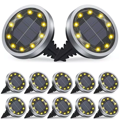 Luci Solari per Giardino IP65 - Lampade da Esterno Incasso per Paesaggio