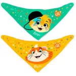 Lulabi Set Bavaglini in Cotone per Bambini - 44 Gatti Bandana