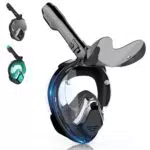 Maschera da Snorkeling Integrale per Adulti con Anti-appannamento e Supporto Fotocamera