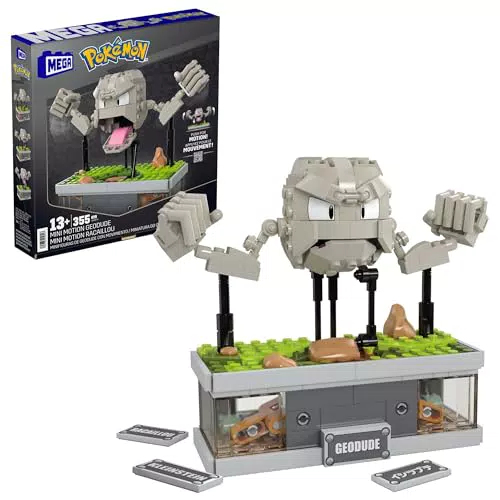 Pokémon Geodude Mini Motion - Giocattolo da Collezione, Modello HWR79