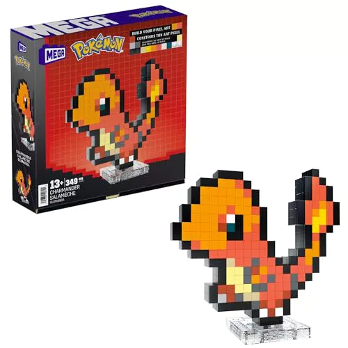 Pokémon Charizard Showcase - Set costruibile in stile retrò HTH76 per bambini 13+