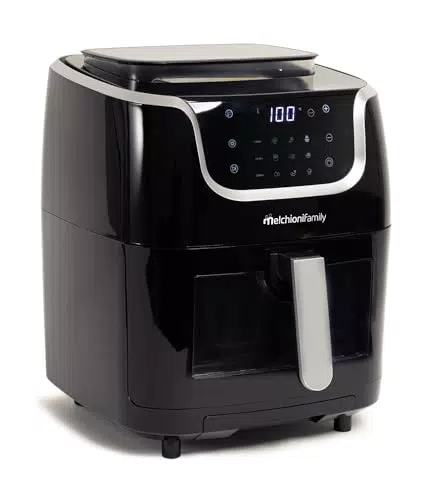 Melchioni Friggitrice ad Aria Gioia 3 in 1 con Cottura a Vapore e Display Touch