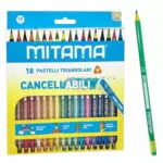Mitama Pastelli Cancellabili - Mina 3.0 mm per Colorare e Disegnare