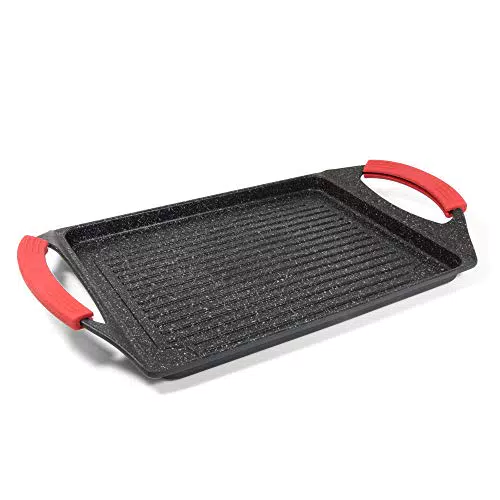Pro Grill Griglia rettangolare antiaderente per induzione 45x27 cm