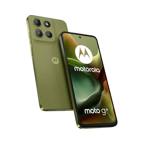 Motorola Moto G15 - Doppia fotocamera 50+5MP, Display FHD+ 6.72", Batteria 5200mAh