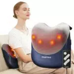 MOUNTRAX Cuscino Massaggiatore Shiatsu con Calore per Schiena e Collo