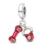 MULA Charm Bead Ciondolo in Argento per Bracciali e Collane