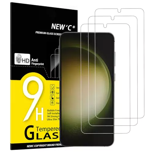 NEW'C Vetro Temperato per Samsung Galaxy S23 Plus/S23+, Pellicola Anti Graffio 9H