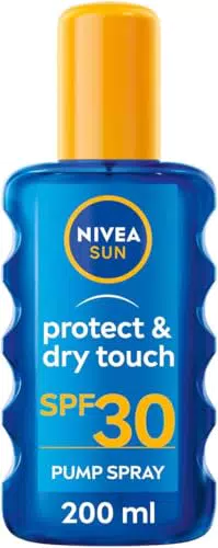 NIVEA SUN Crema Solare Spray Protect & Dry Touch SPF30 resistente all'acqua