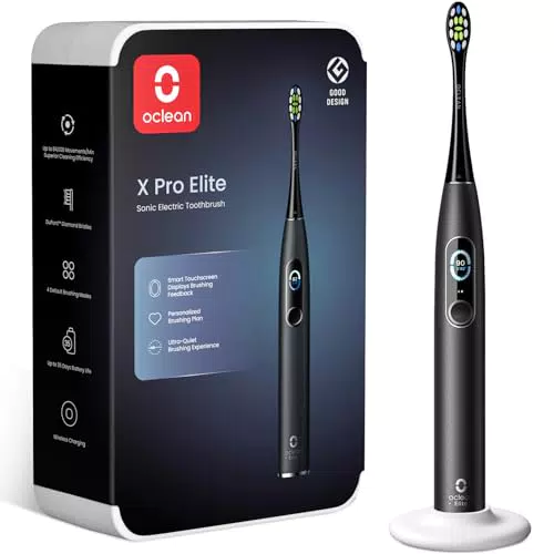 Oclean X Pro Elite Spazzolino Elettrico, Touch screen intelligente