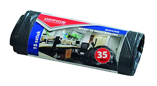 Office Products Sacchetti per Spazzatura 35L LDPE Resistenti agli Strappi
